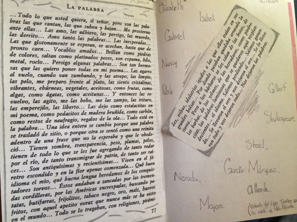 Oda a las&nbsp;palabras